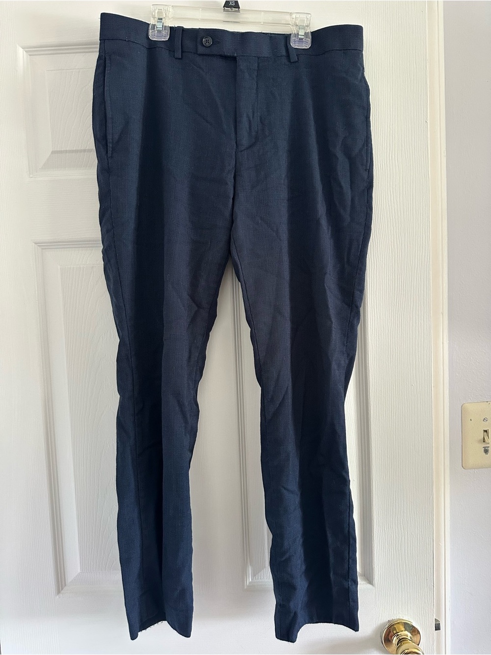 Calvin Klein Men's Dark Navy Dress Pants Slim Fit 33W x 30L